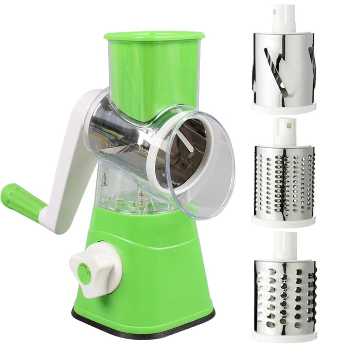 3 In 1 Vegetable Cutter Machine For Potato Onion Carrot – Drum Cutter