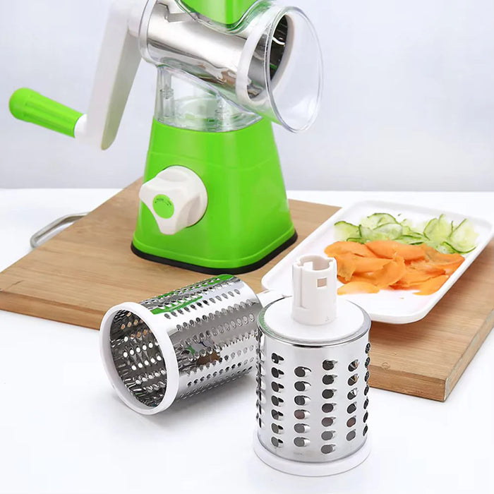 3 In 1 Vegetable Cutter Machine For Potato Onion Carrot – Drum Cutter