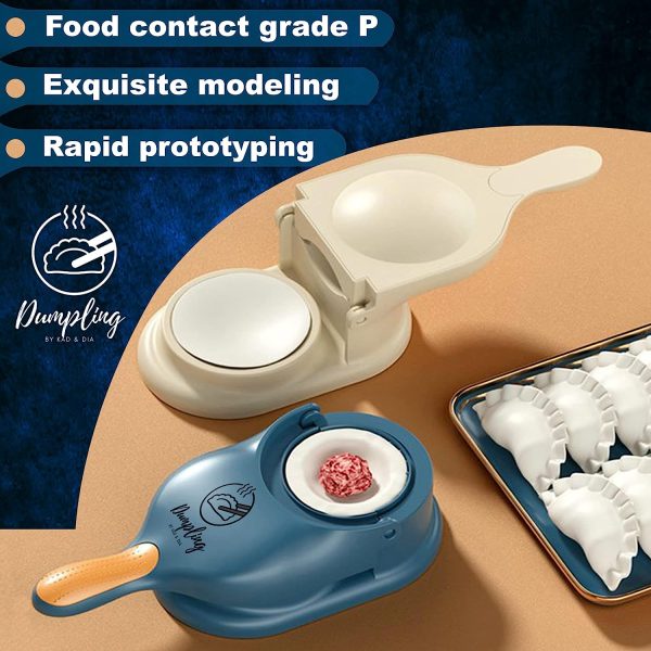 2-in-1 Dumpling Wrapper Tool Food Grade Manual Dumpling Wrapper Mold Labor-saving Baking Pastry Home Kitchen Gadget