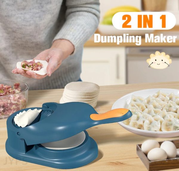 2-in-1 Dumpling Wrapper Tool Food Grade Manual Dumpling Wrapper Mold Labor-saving Baking Pastry Home Kitchen Gadget